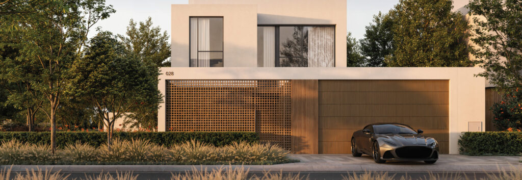 A modern luxury villa at dusk, an example of the exclusive properties curated by Maison Rêve, your expert Luxury Real Estate Advisory.